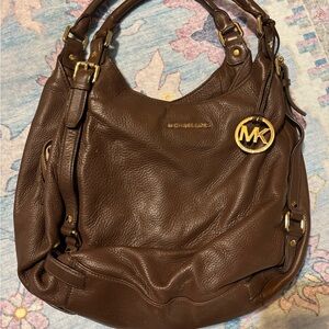 Michael Kors Chocolate Brown Hobo Bag